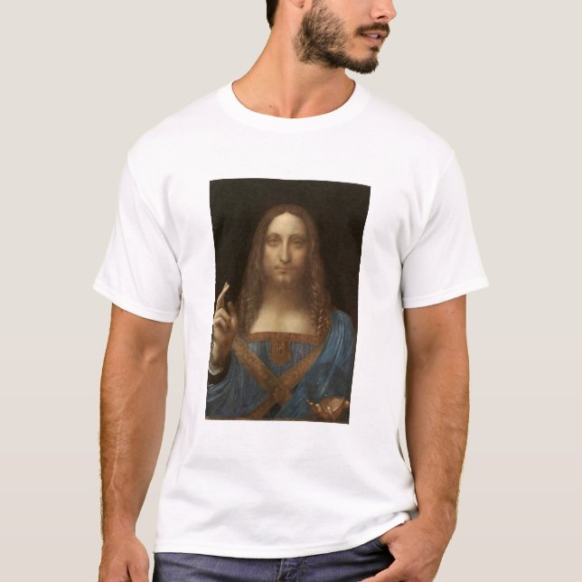 Salvator Mundi , målning av Kristus,Vinci T Shirt (Framsida)