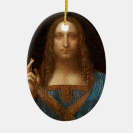 Salvator Mundi (Världsbanken) (da Vinci) Julgransprydnad Keramik