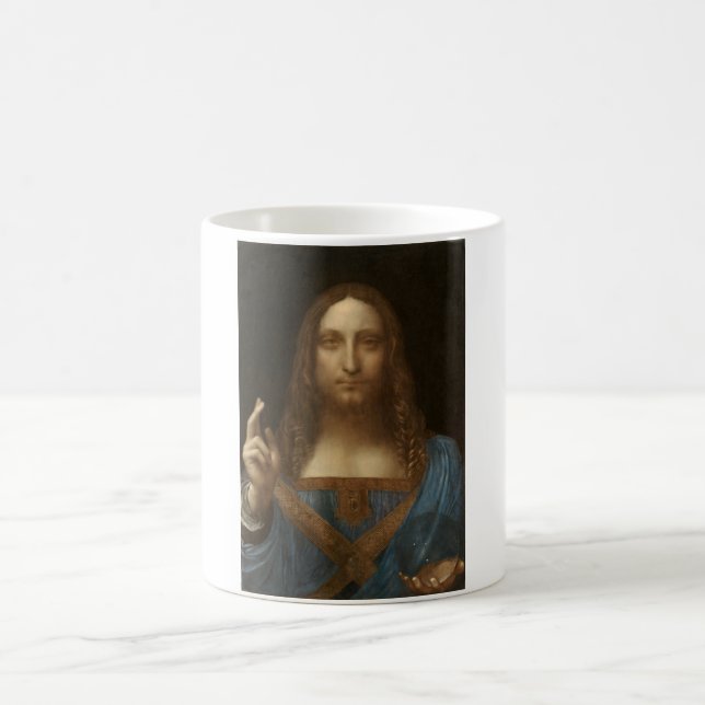 Salvator Mundi (Världsbanken) (da Vinci) Kaffemugg (Center)