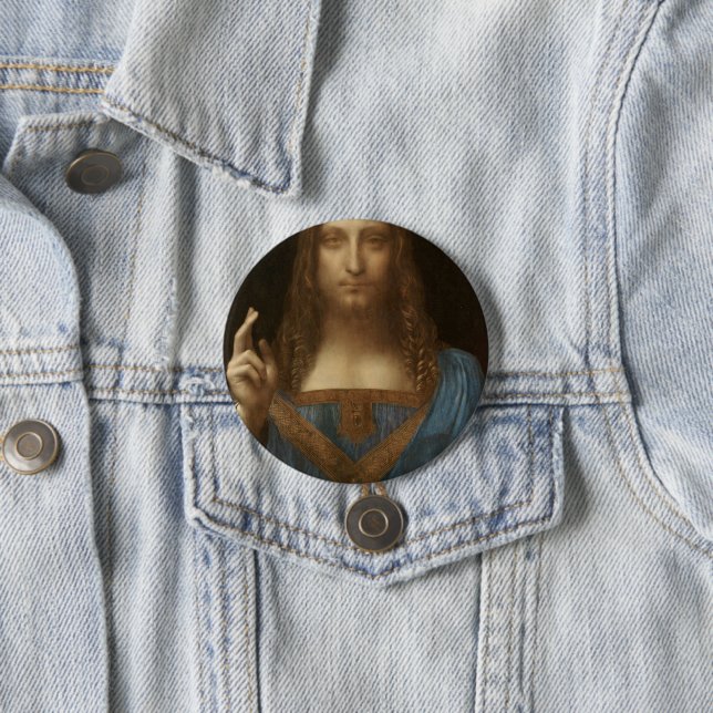 Salvator Mundi (Världsbanken) (da Vinci) Knapp (In Situ)