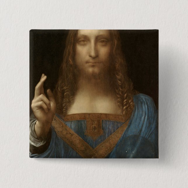 Salvator Mundi (Världsbanken) (da Vinci) Knapp (Framsida)