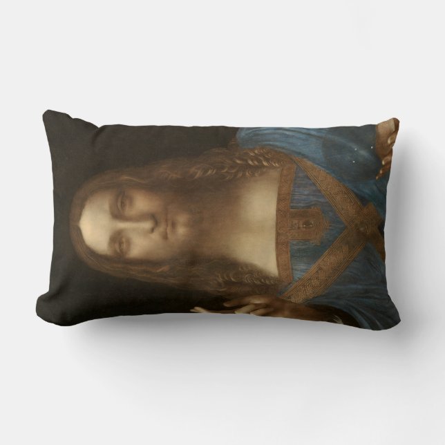 Salvator Mundi (Världsbanken) (da Vinci) Lumbarkudde (Framsida)