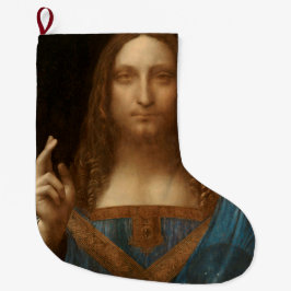 Salvator Mundi (Världsbanken) (da Vinci) Stor Julstrumpa