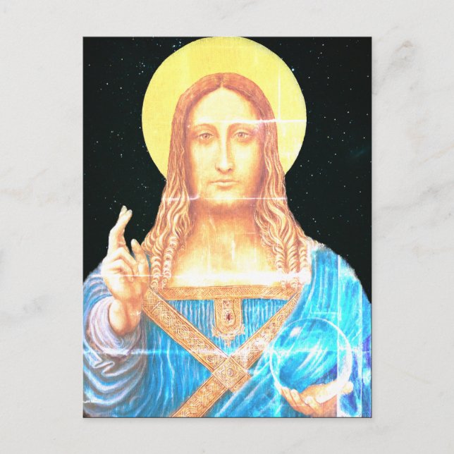 Salvator Mundi  Vykort (Framsida)