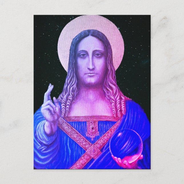 Salvator Mundi Vykort (Framsida)