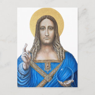 Salvator Mundi Vykort