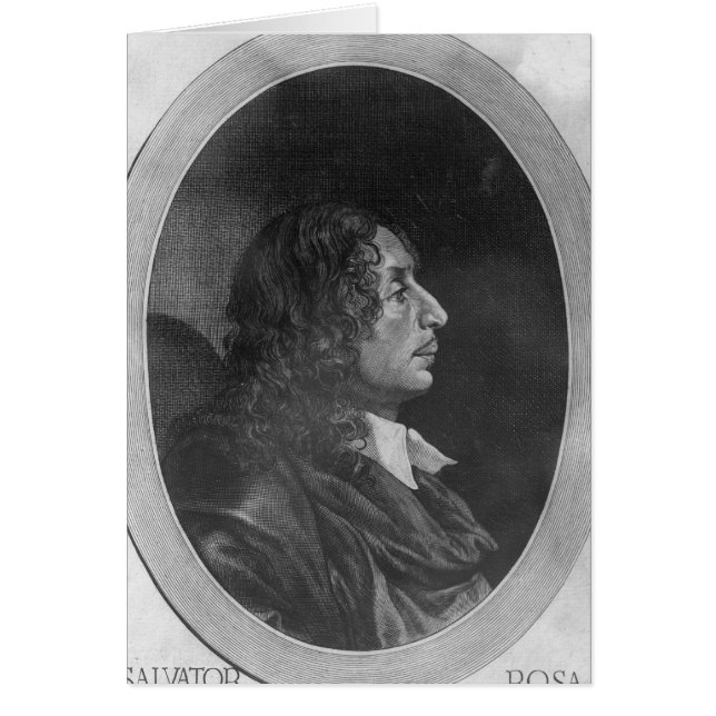 Salvator Rosa Hälsningskort (Framsidan)