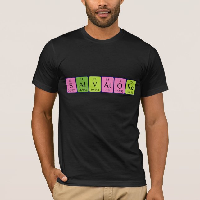 Salvatore Periodisk skjorta bord namn Tee Shirt (Framsida)