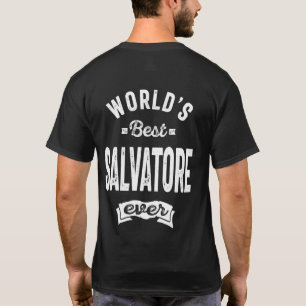 Salvatore Personlig Namn födelsedag T Shirt