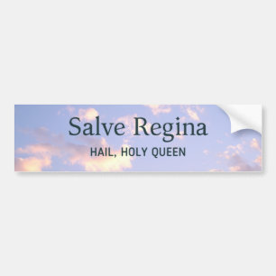 Salve Regina Trad katolsk latinsk massa Comforting Bildekal
