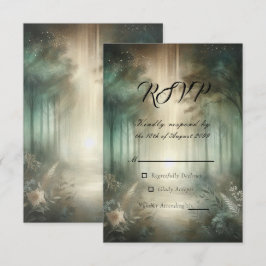 Salvia Grön Förtrollad Skogsstrålning OSA Kort