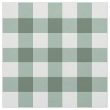 Salvia Grön Klassisk Gingham Pima Bomullstyg