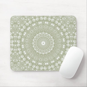 Salvia Grön Mandala Mönster Musmatta