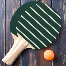 Salvia Grön Randig och Enfärgad Pingisracket