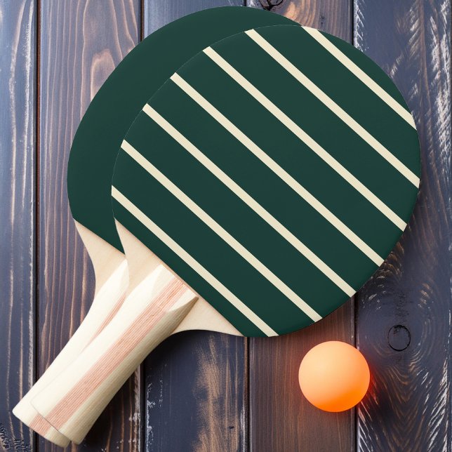 Salvia Grön Randig och Enfärgad Pingisracket (Skapare uppladdad)