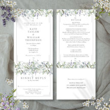 Salvia Och Syren Blommig Allt-i-ett Bröllop