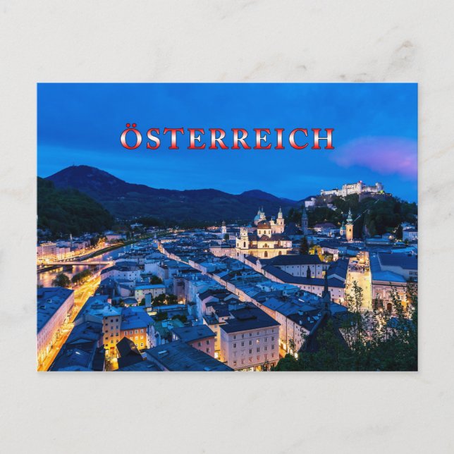 Salzburg 001N Vykort (Framsida)