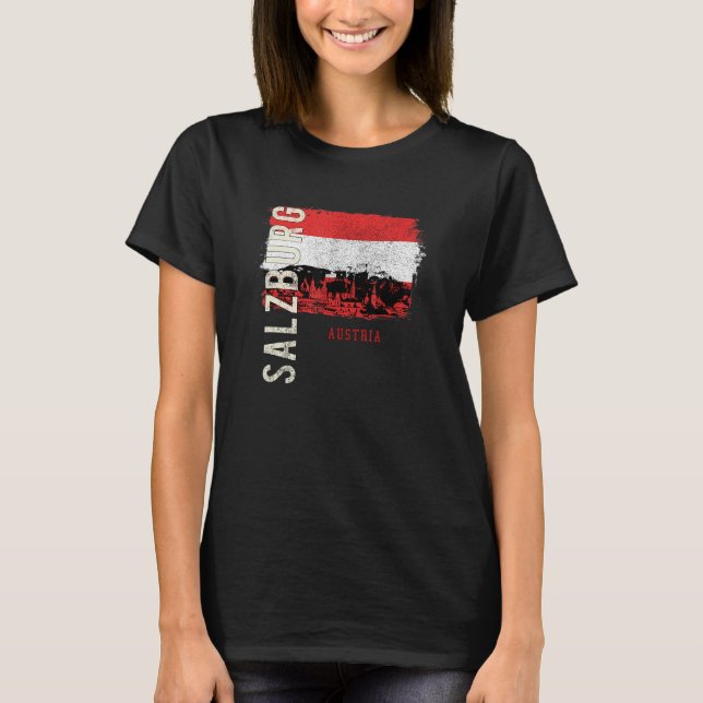 Salzburg Austria Europe T Shirt (Framsida)