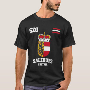 Salzburg Austria Flagga T Shirt