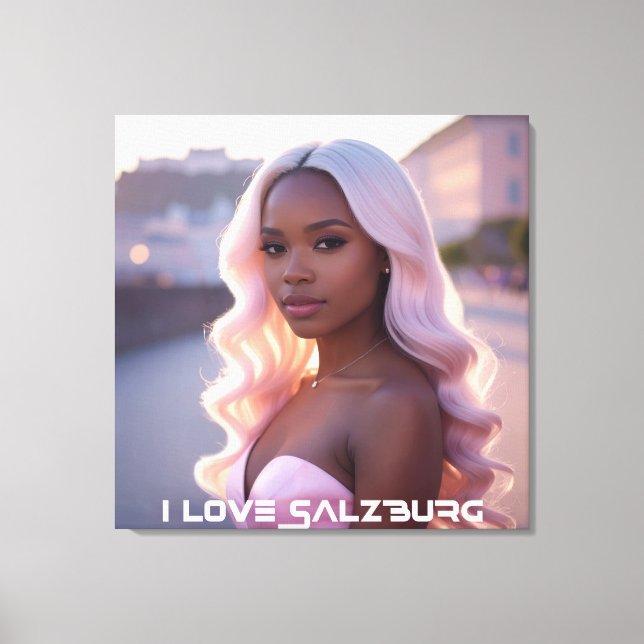 SALZBURG - AUSTRIA - I LOVE SALZBURG CANVASTRYCK (Framsida)