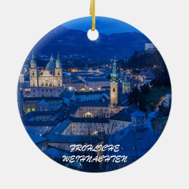 Salzburg Austria Panormaic Ornament (Baksidan)