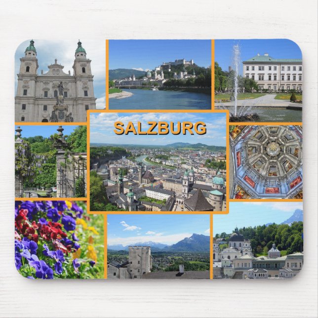 Salzburg Austria Sightsee Ställen Vacation Musmatta (Framsidan)