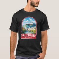 Salzburg Austria Travel Art Vintage