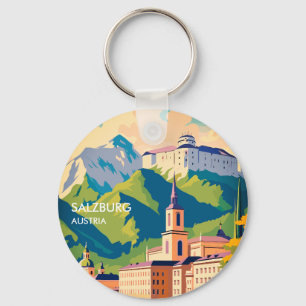 Salzburg Austria Travel Nyckelring