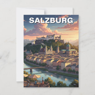 Salzburg Austria Travel Vykort