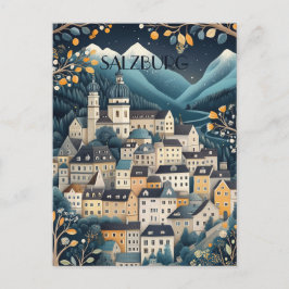 Salzburg Austria Travel Vykort