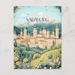 Salzburg Austria Travel Vykort