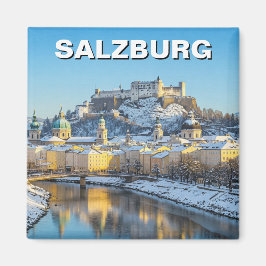 Salzburg Austria Travel Winter Magnet