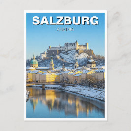 Salzburg Austria Travel Winter Vykort