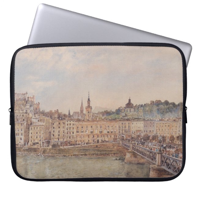 Salzburg (av Rudolf von Alt) Laptop Fodral (Framsidan)