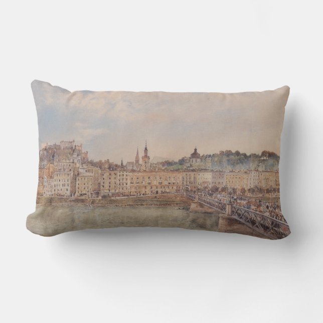 Salzburg (av Rudolf von Alt) Lumbarkudde (Framsida)
