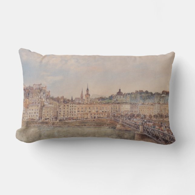 Salzburg (av Rudolf von Alt) Lumbarkudde (Framsida)