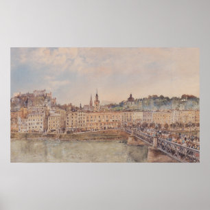 Salzburg (av Rudolf von Alt) Poster