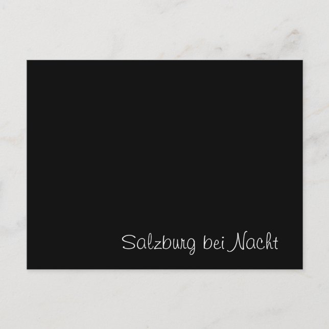 "Salzburg bei Nacht" roligt kort (Framsida)