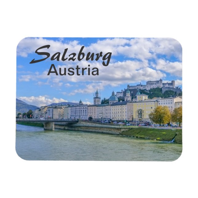 Salzburg Berömd Town in Austria Souvenir Magnet (Horisontell)