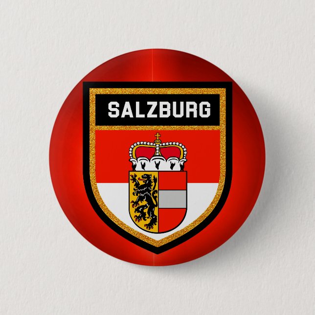 Salzburg Flagga Knapp (Framsida)