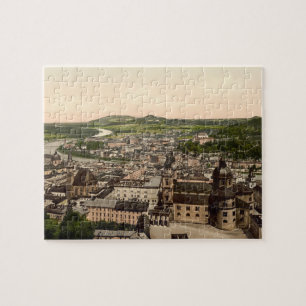 Salzburg från den Maria slätten, Österrike Pussel