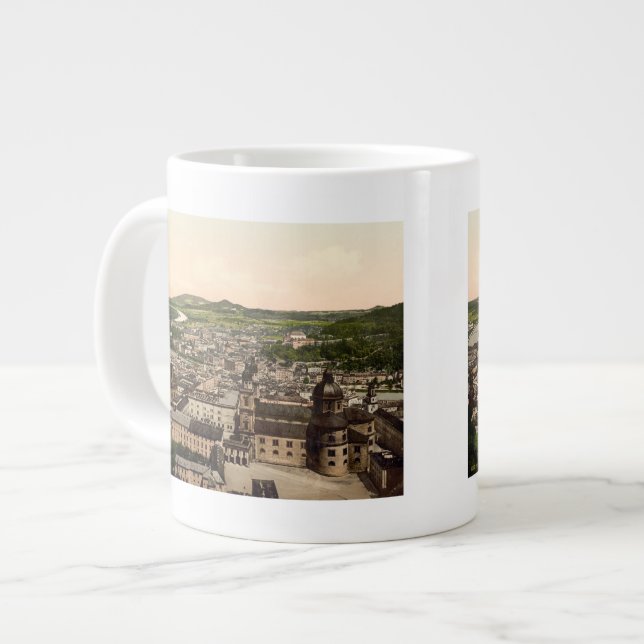 Salzburg från Maria Plain, Österrike Jumbo Mugg (Framsida vänster)