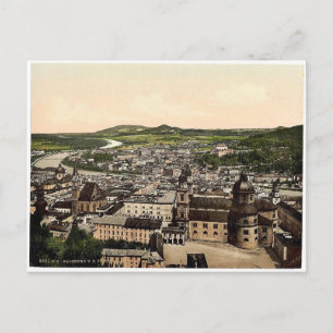 Salzburg, från Maria Plain, sällsyntet Österrike-U Vykort