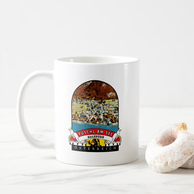 Salzburg Fuschl Am See Österreich Souvenir Kaffemugg (Med munk)