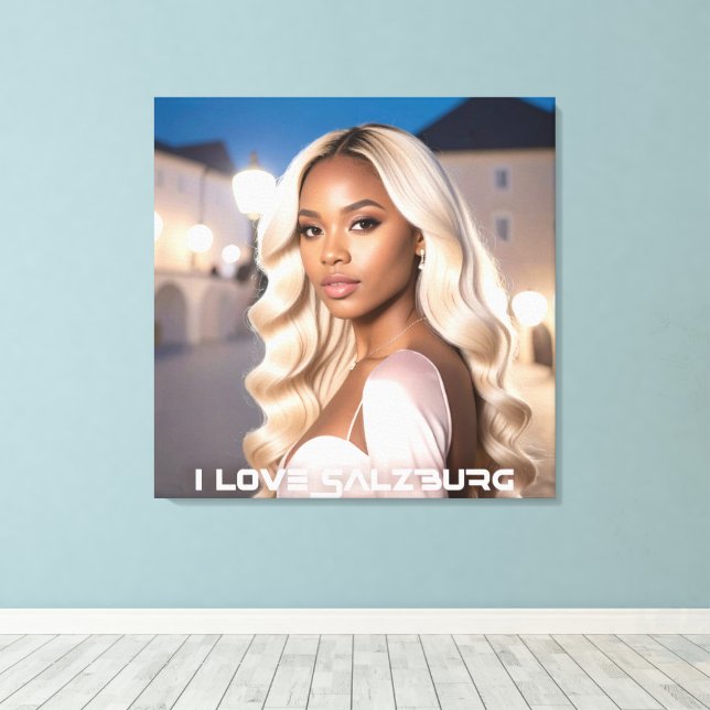 SALZBURG - I LOVE SALZBURG CANVASTRYCK (Insitu (trägolv))