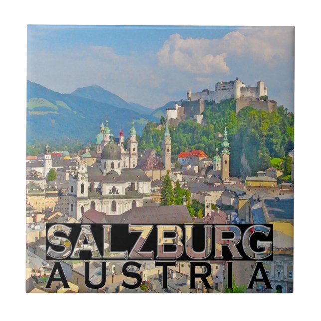 Salzburg Kakelplatta (Framsidan)