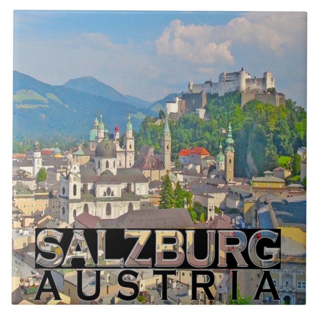 Salzburg Kakelplatta (Framsidan)