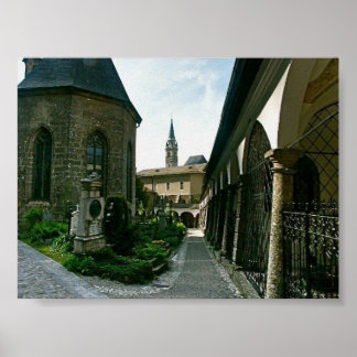 Salzburg Katakombe-utskrift Poster