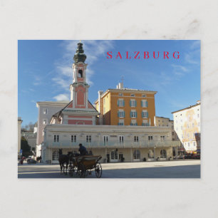 Salzburg kyrka vy vykort