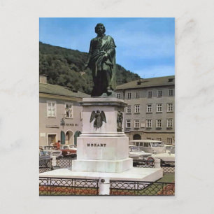 Salzburg Mozart minnesmärke Vykort
